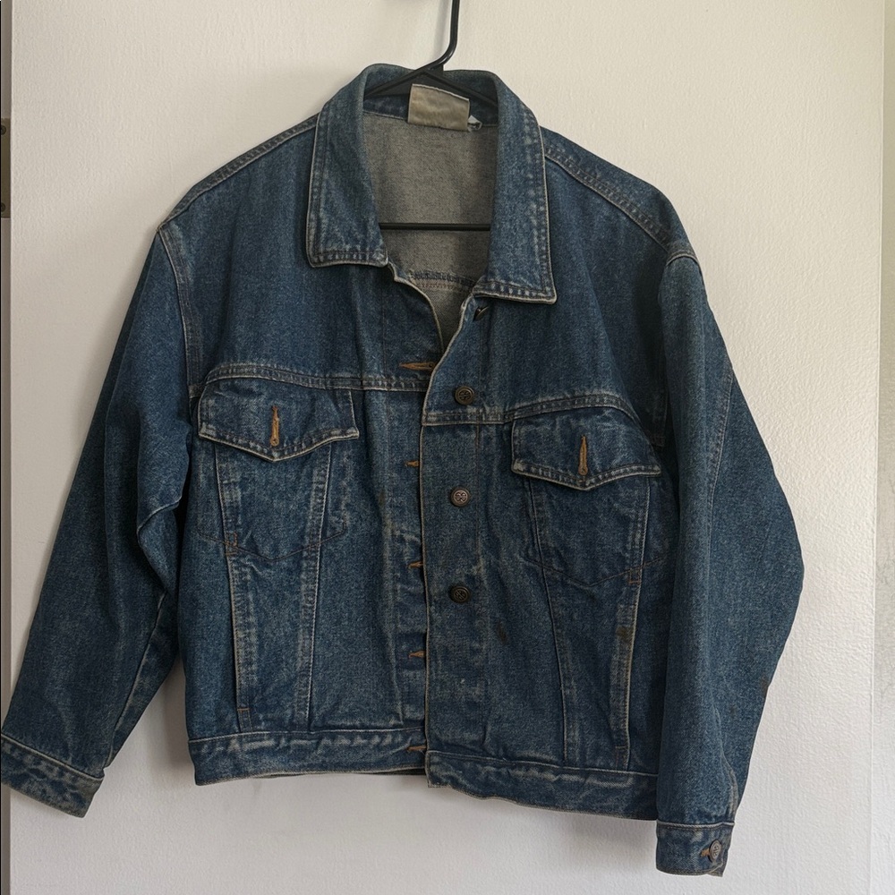 Vintage Bill Blass Petite Denim Trucker Jacket